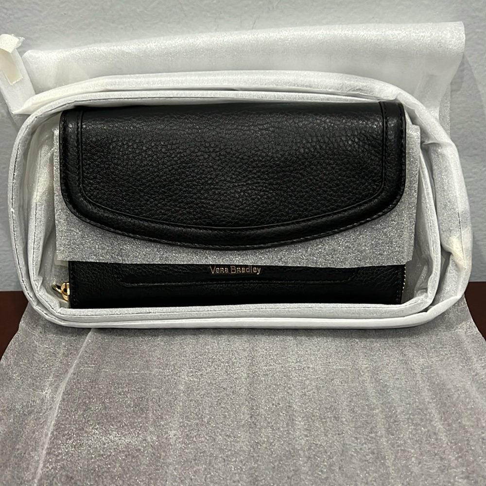 Vera Bradley Ultimate Crossbody, Black Genuine Leather - Picture 7 of 16